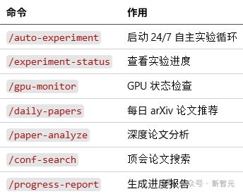 安装后的斜杠命令