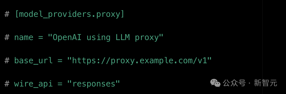 Codex 的 model_providers 配置示例