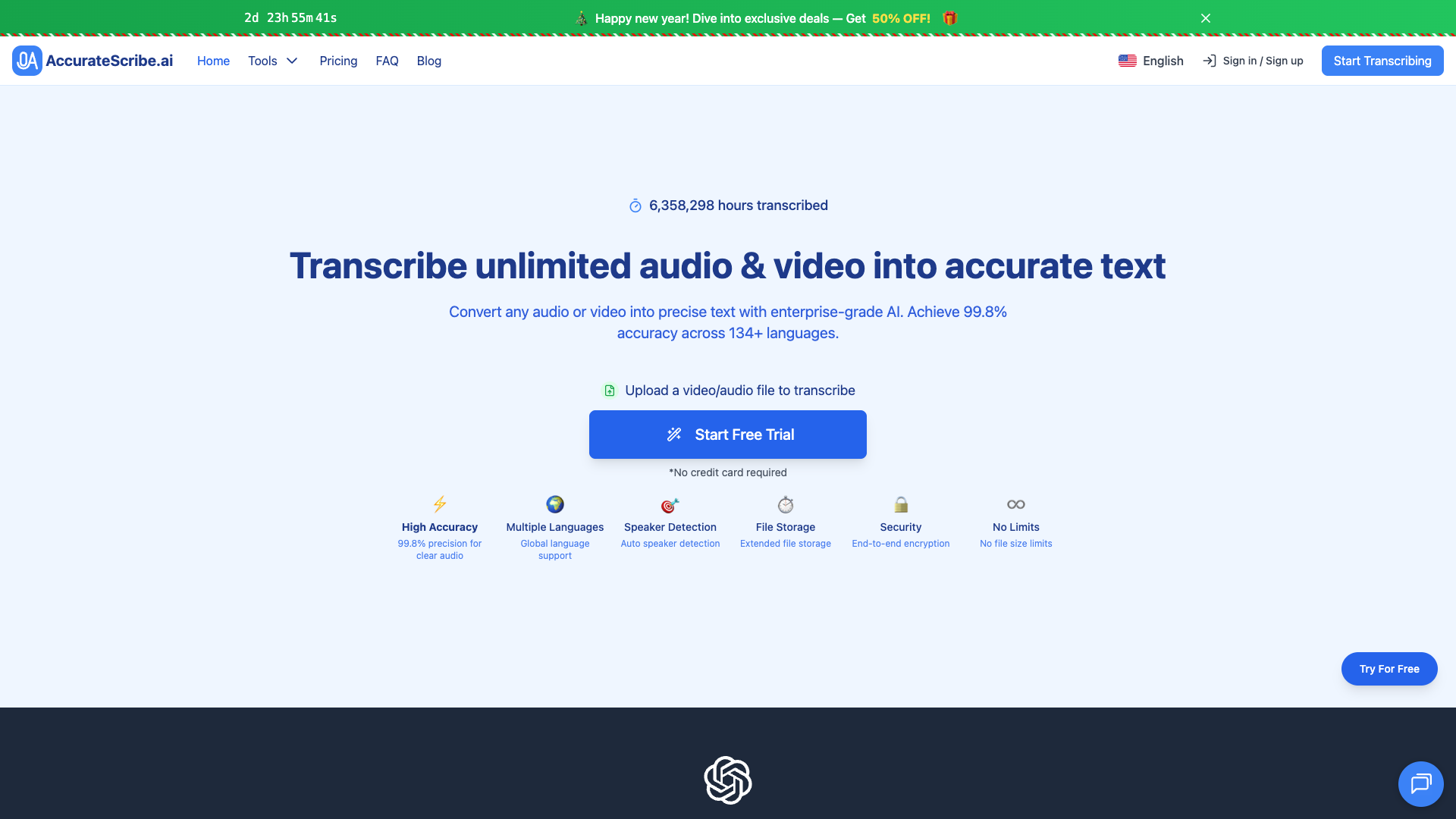 AccurateScribe screenshot
