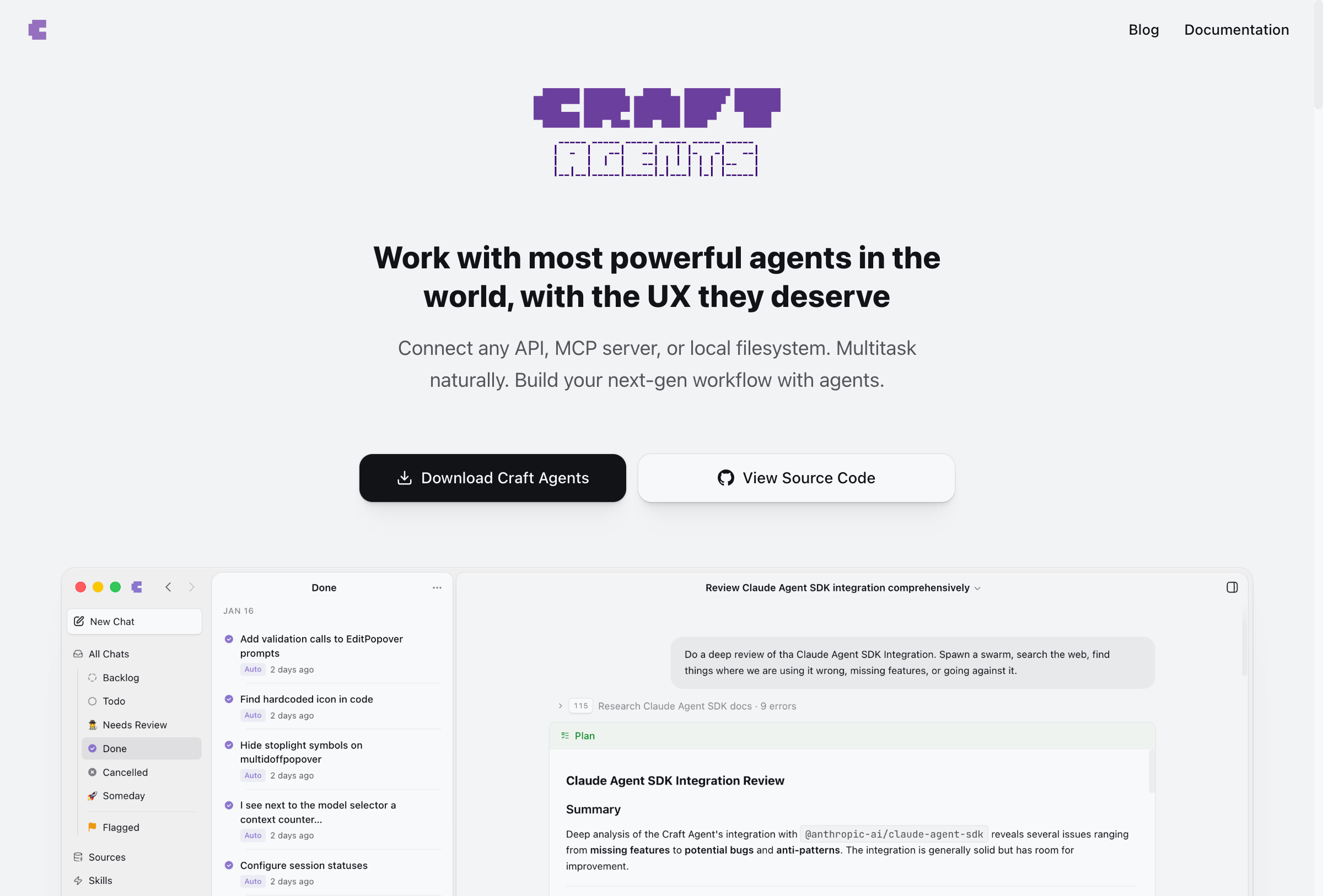 Craft Agents screenshot