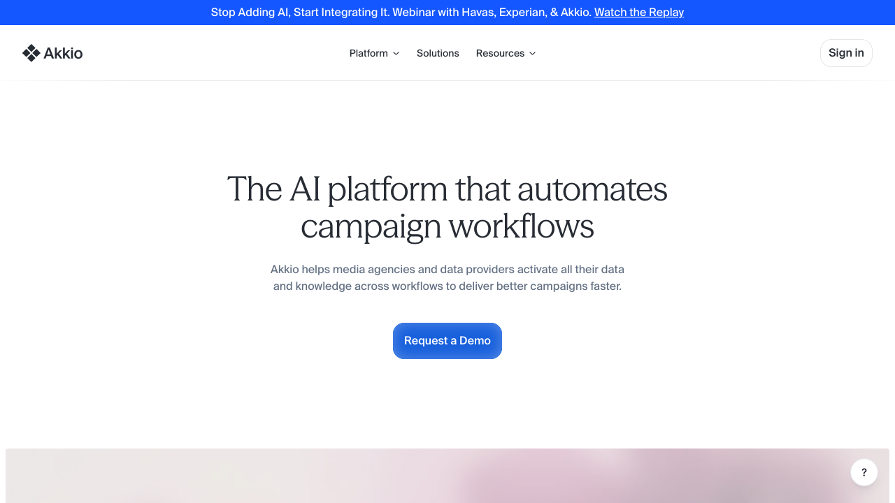 Akkio screenshot