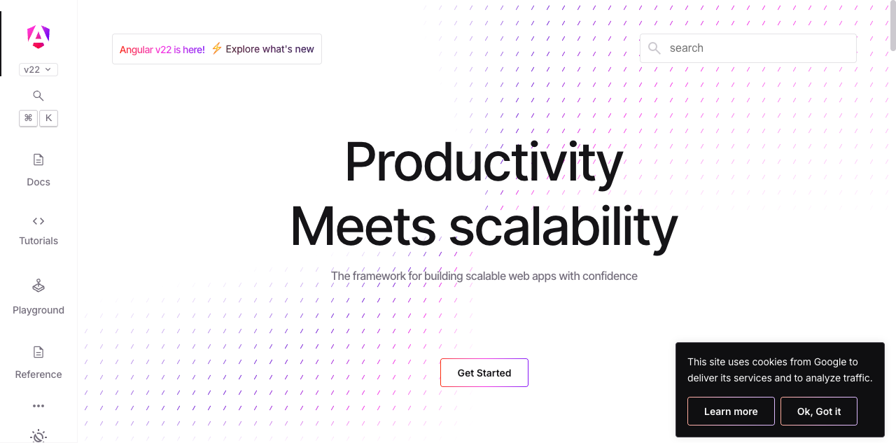 Angular.dev screenshot