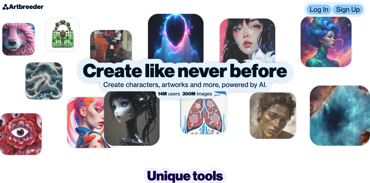 Artbreeder screenshot