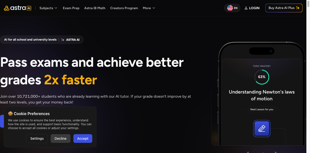 Astra AI screenshot