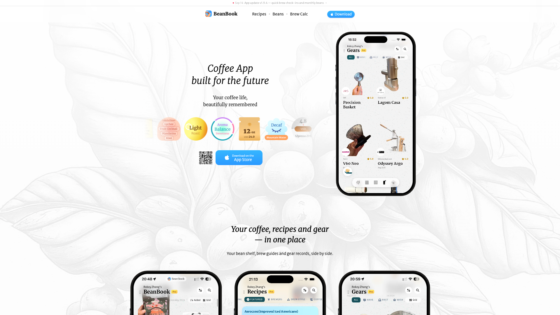 BeanBook screenshot