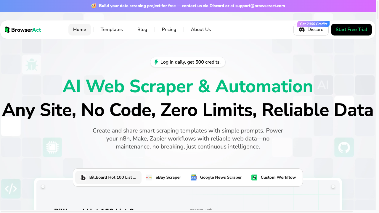 BrowserAct screenshot