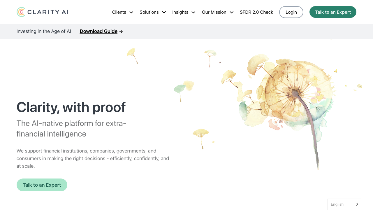 Clarity AI screenshot