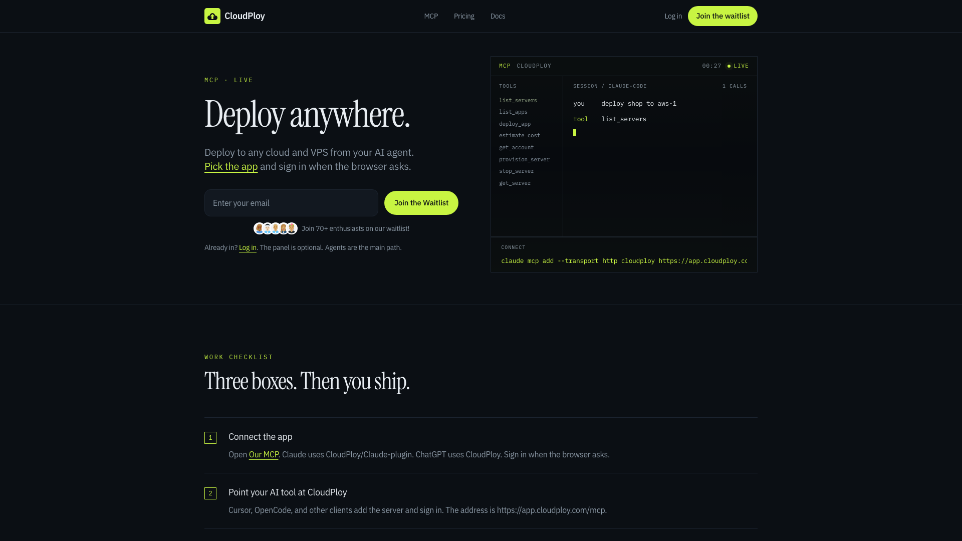 CloudPloy screenshot