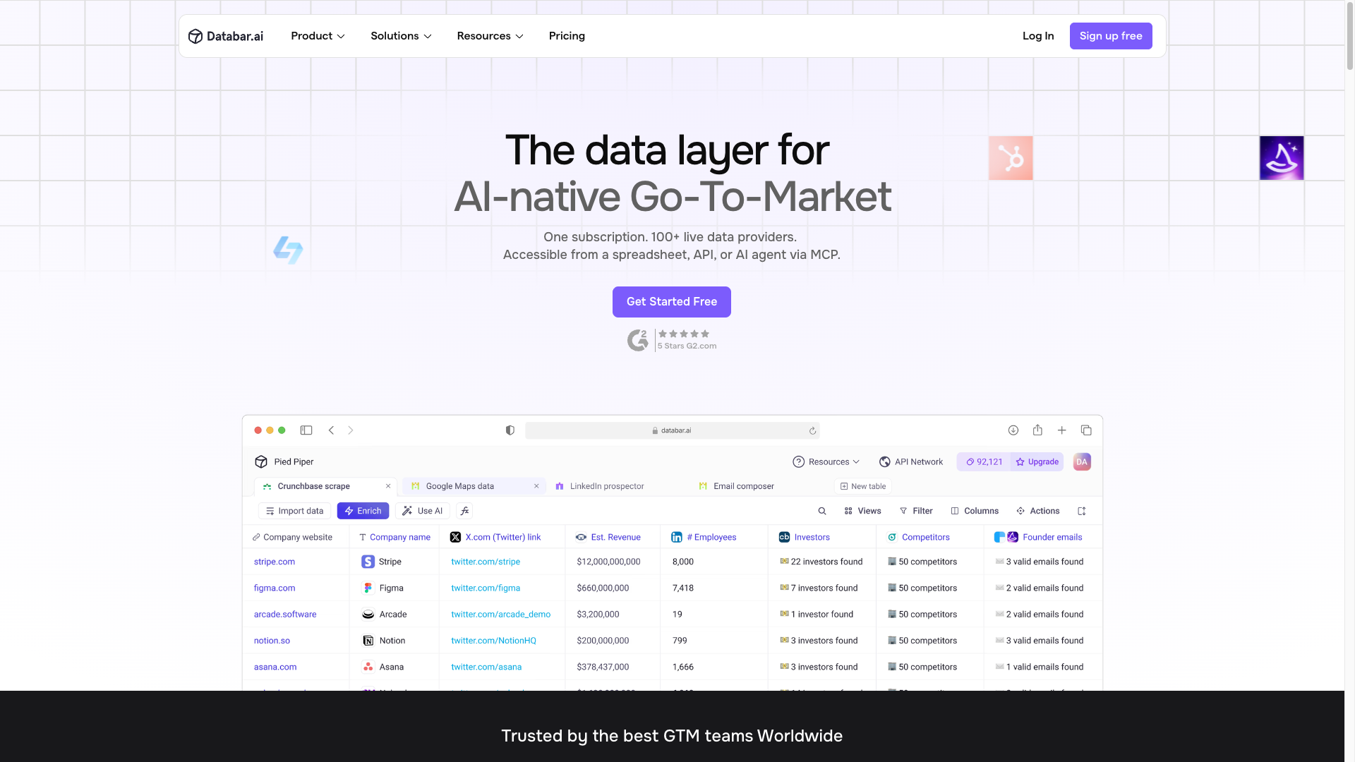 Databar screenshot
