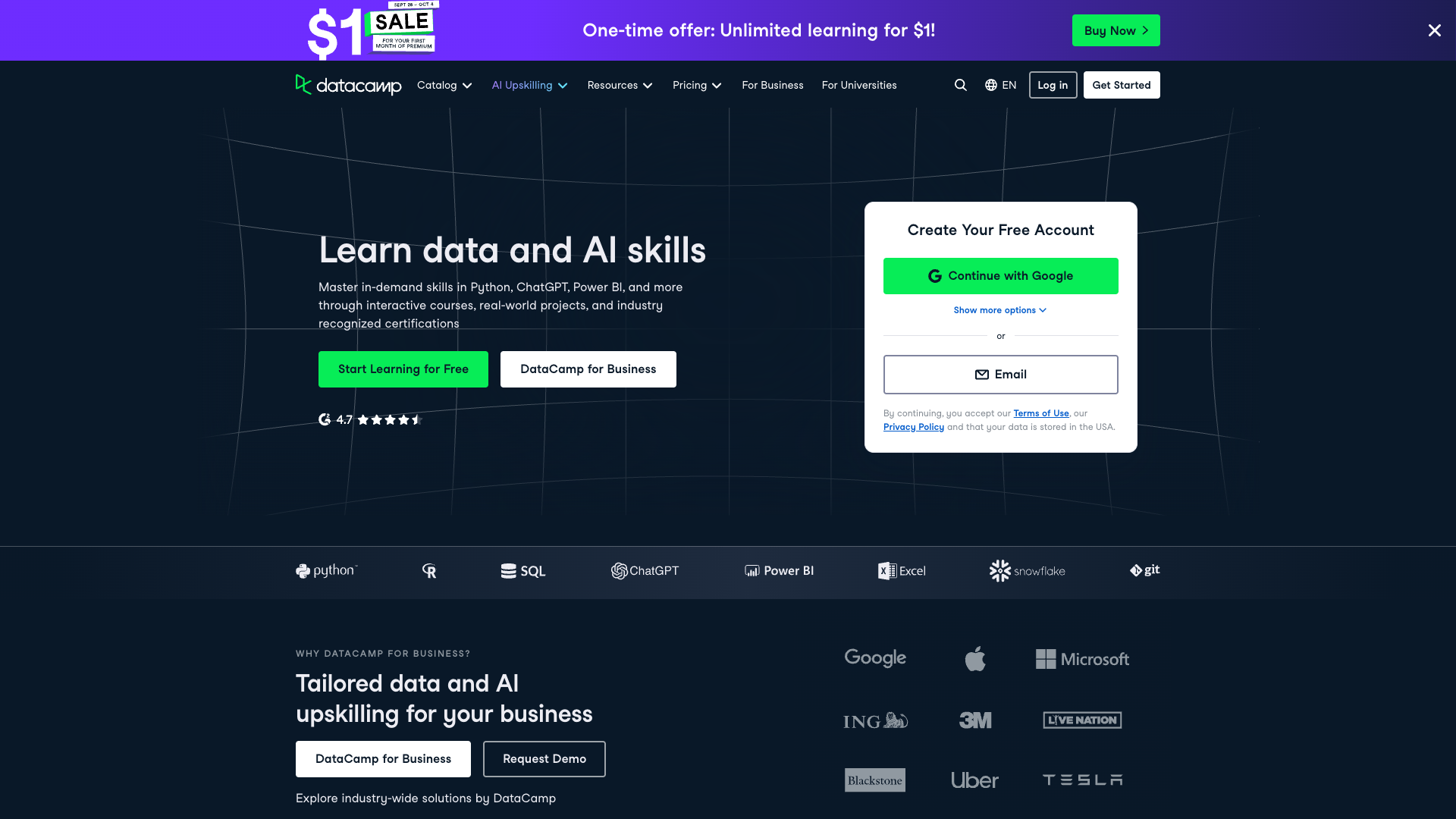 DataCamp screenshot