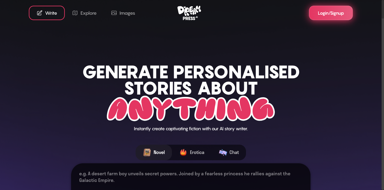 DreamPress AI screenshot