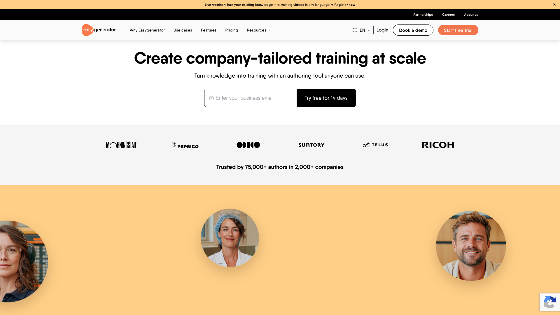 Easygenerator screenshot