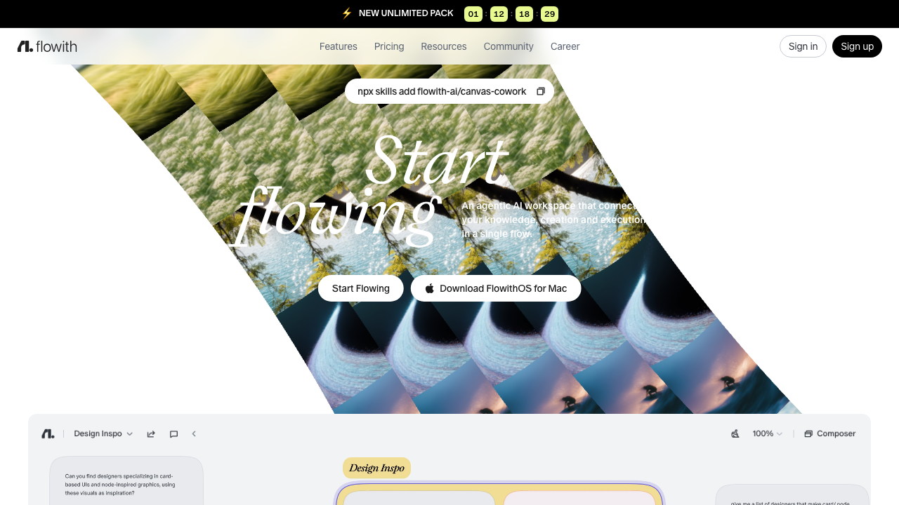 Flowith 2.0 screenshot