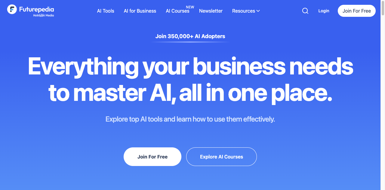 Futurepedia screenshot