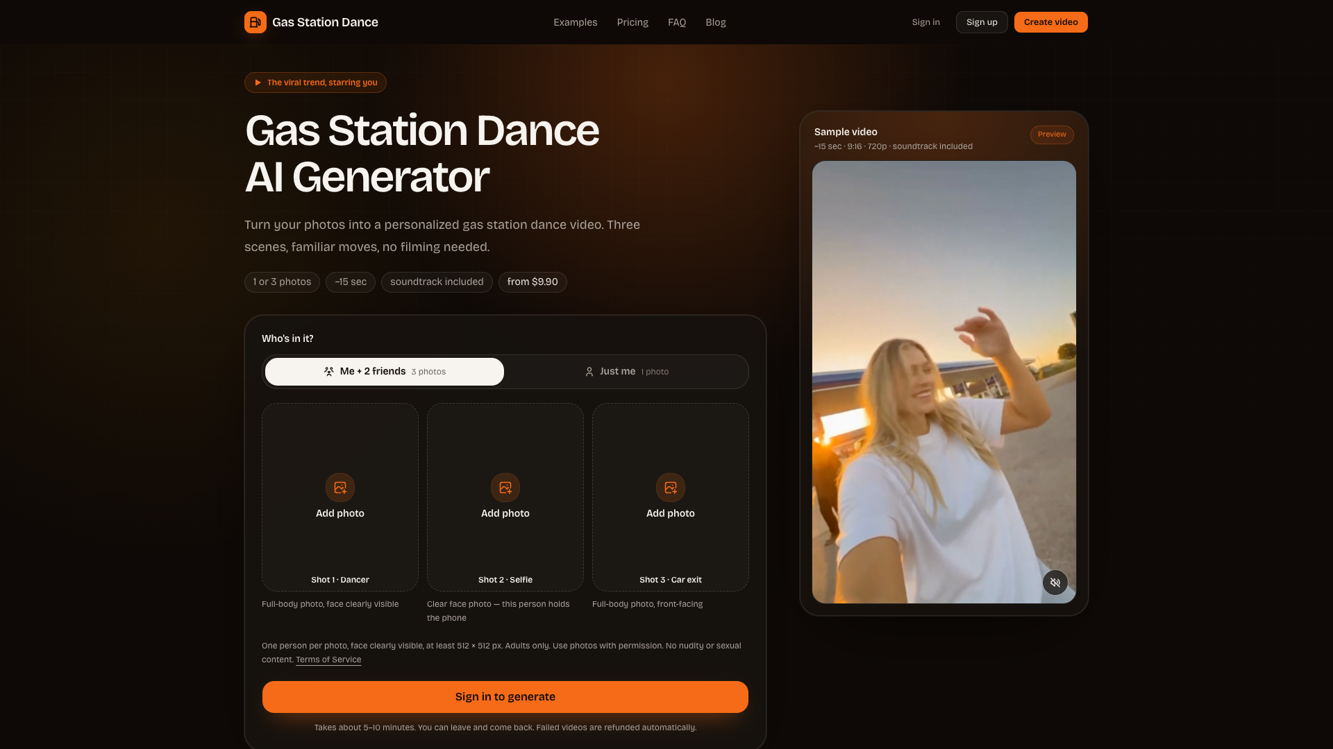 Gas Station Dance AI screenshot