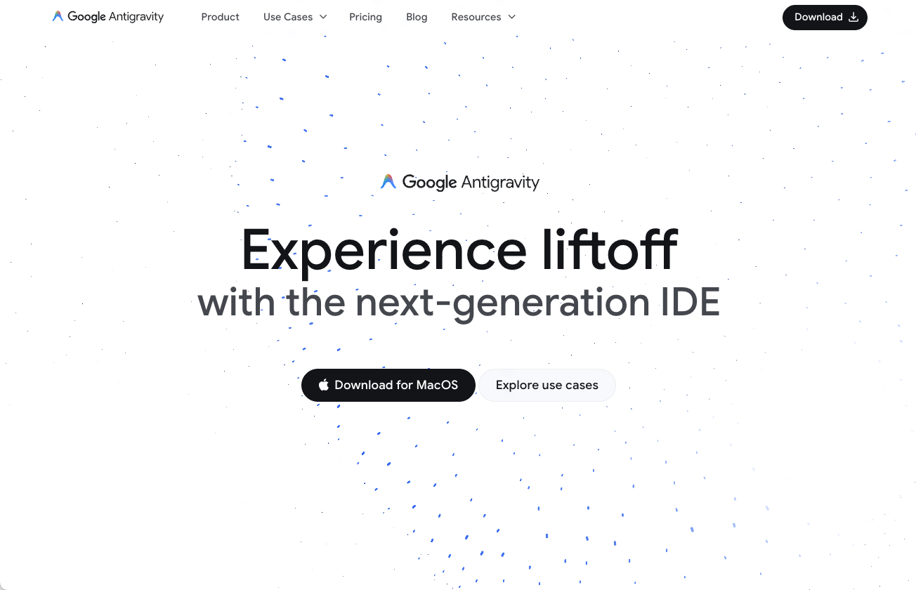 Google Antigravity screenshot