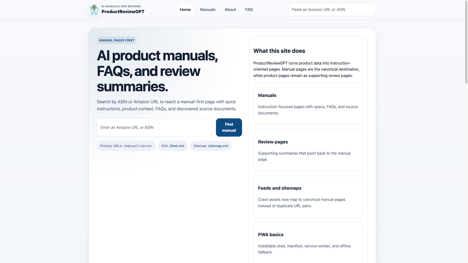 GPTproduct.review screenshot