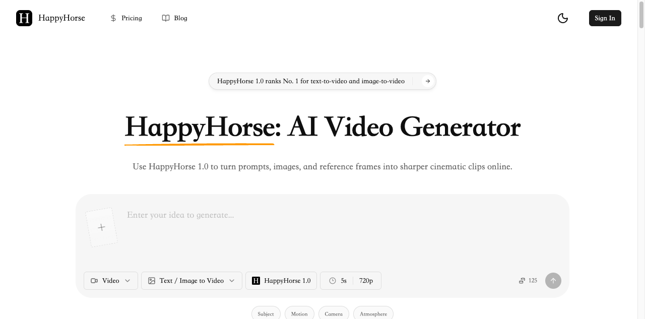 HappyHorse AI Video Generat screenshot