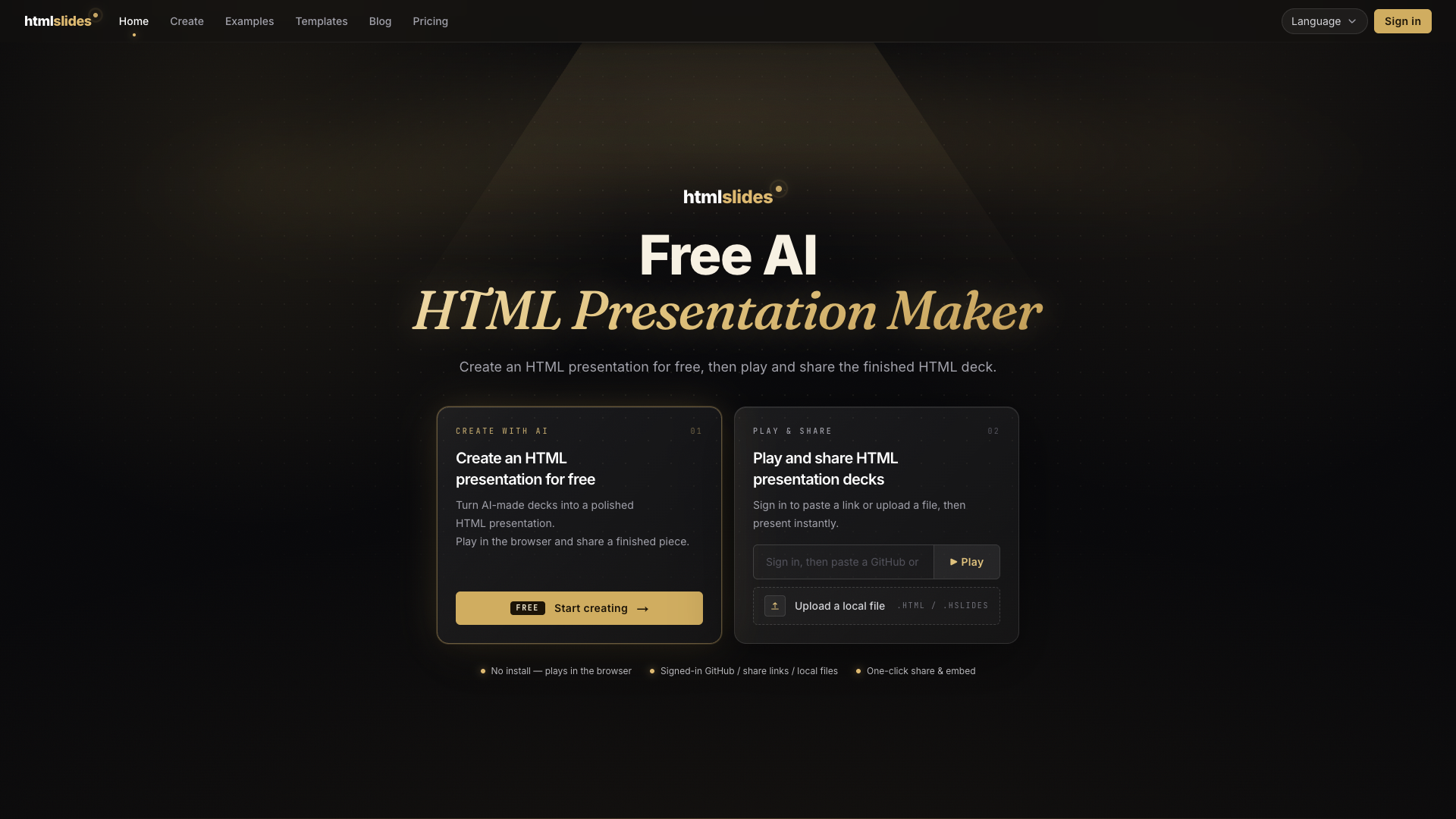 HtmlSlides screenshot