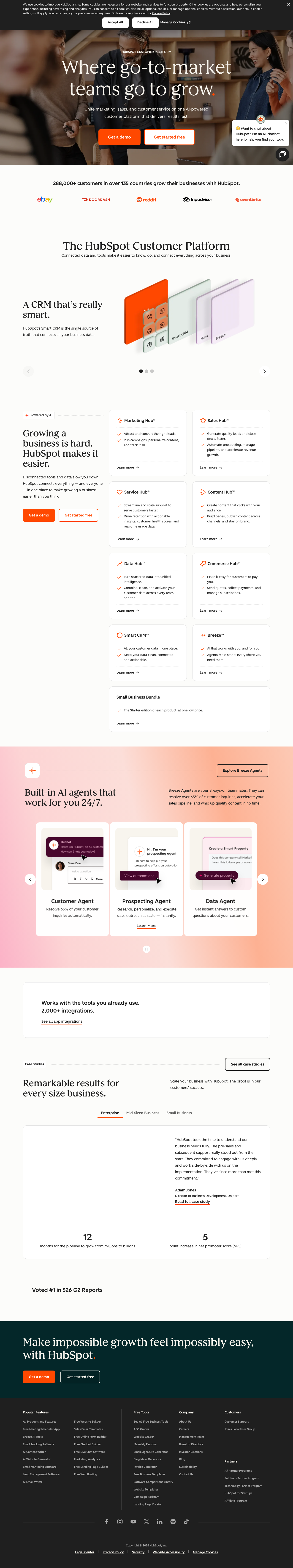 HubSpot screenshot