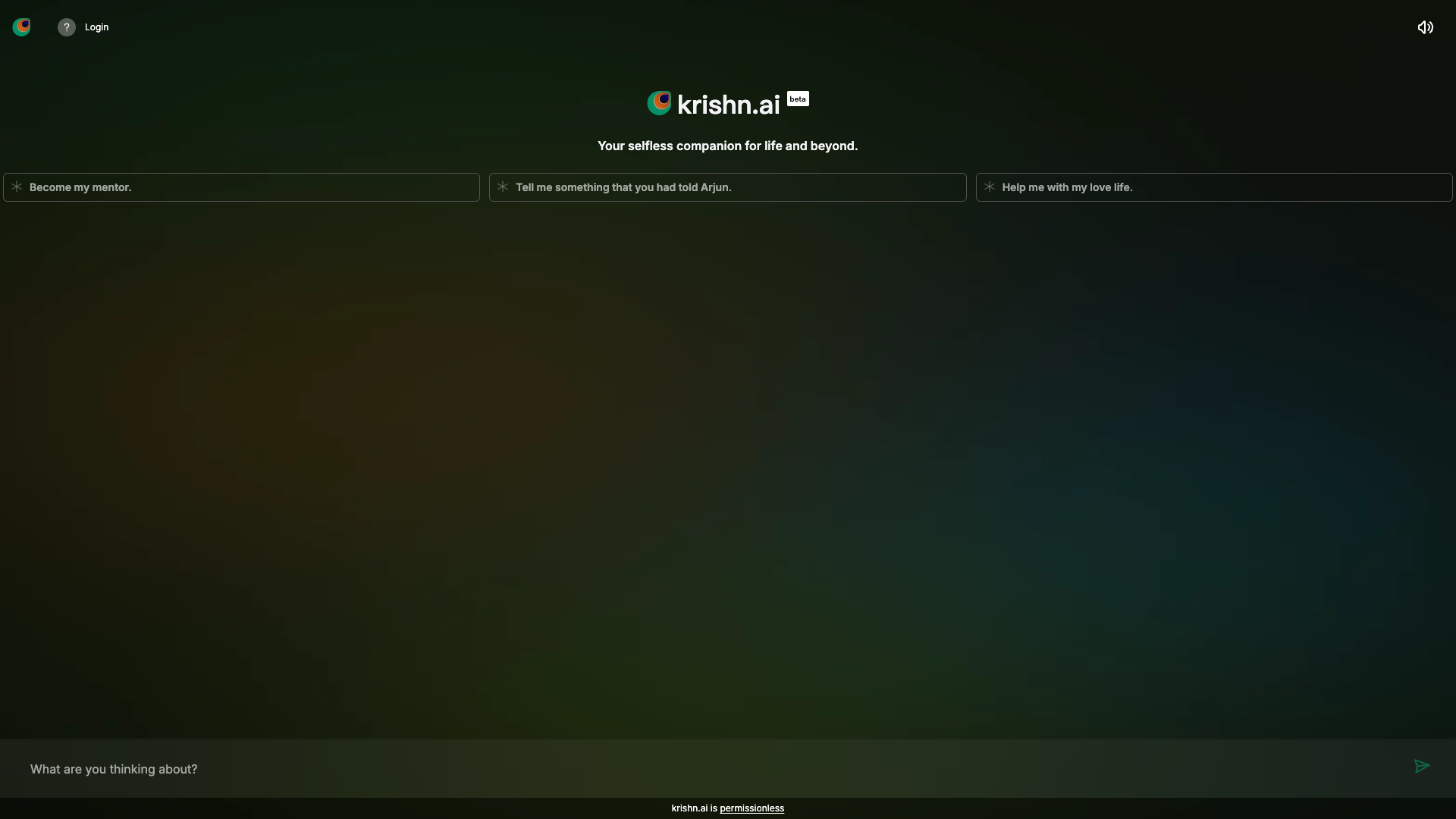 Krishn.ai screenshot