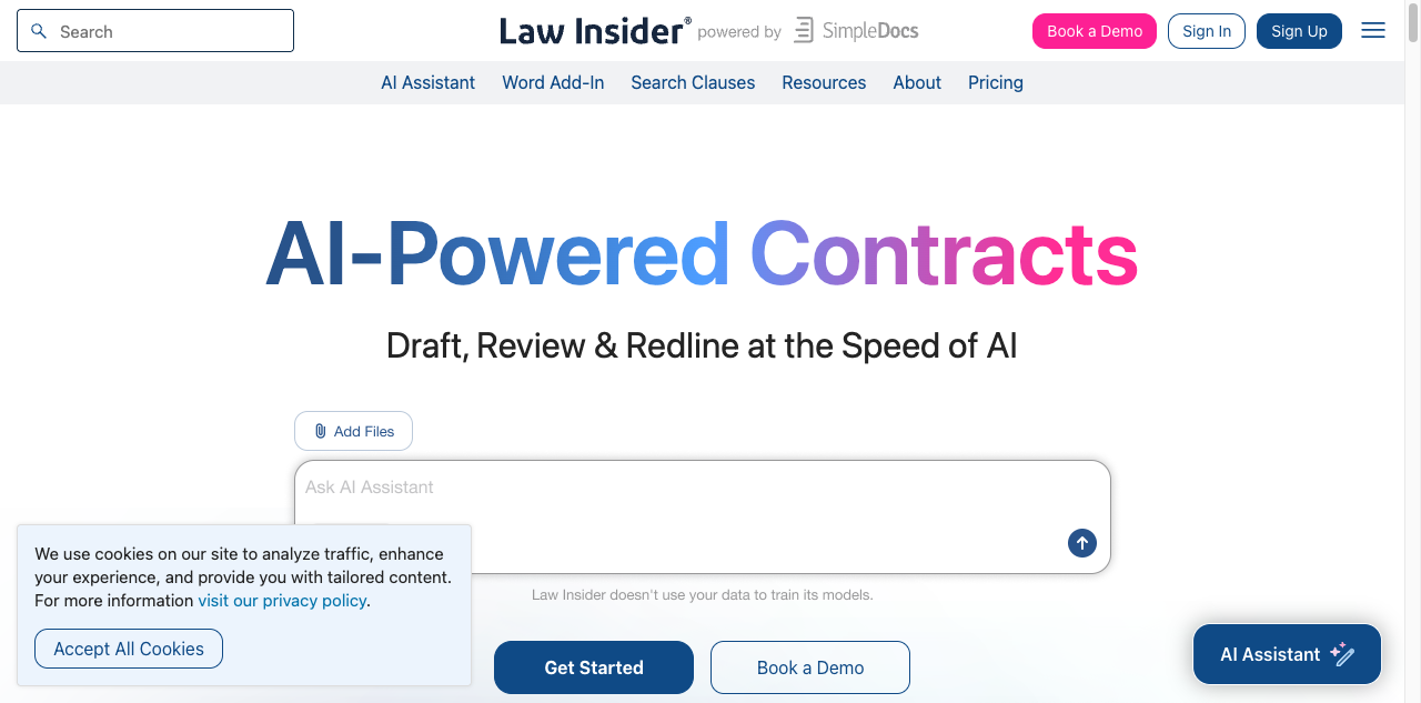 Law Insider screenshot