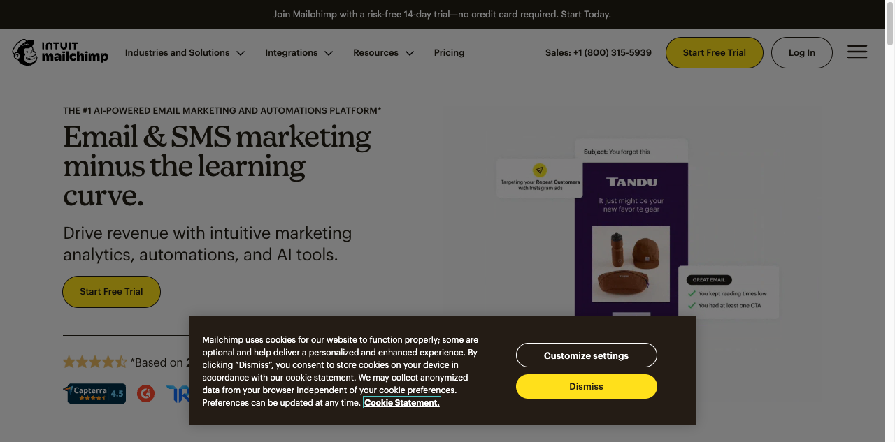 Mailchimp screenshot