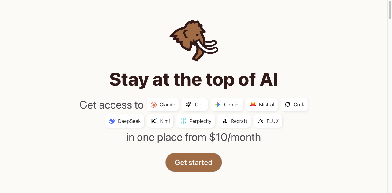 Mammouth AI screenshot