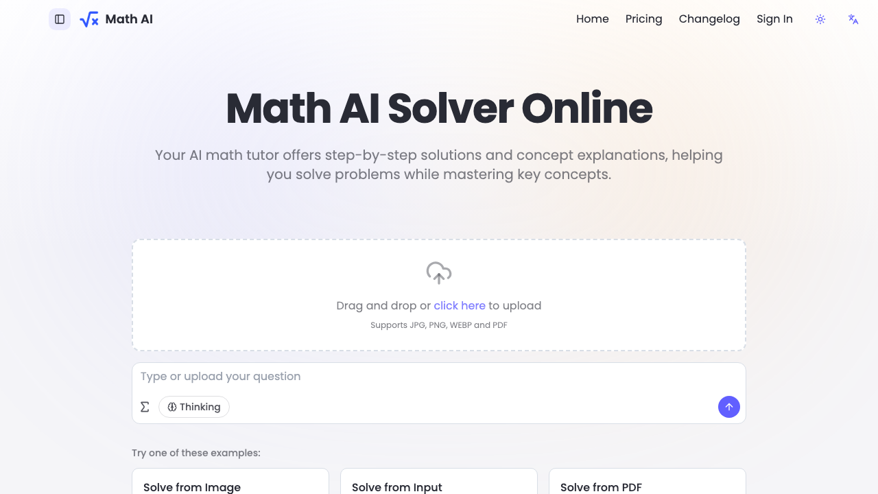 Math AI screenshot
