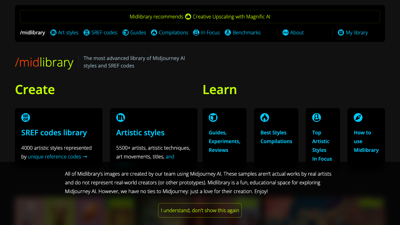 Midlibrary screenshot