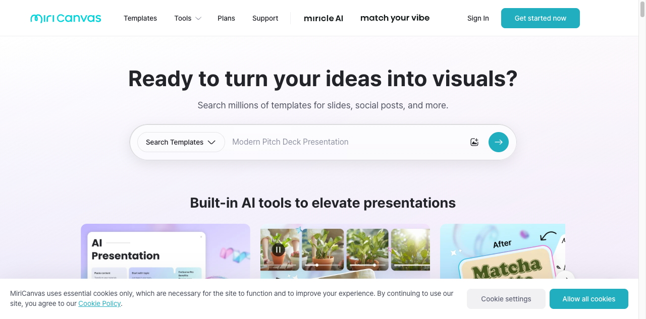 MiriCanvas screenshot