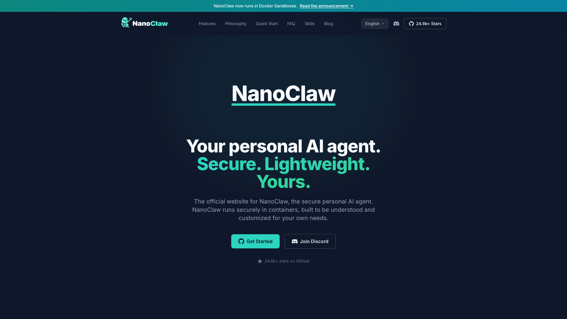 NanoClaw screenshot