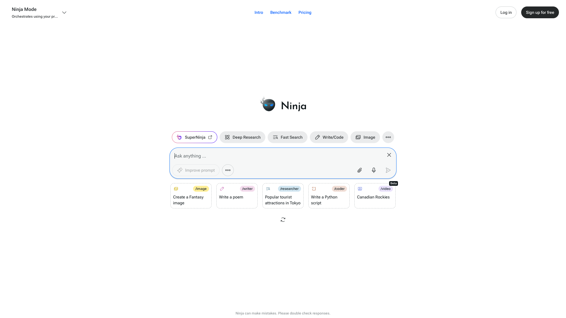 Ninja AI screenshot