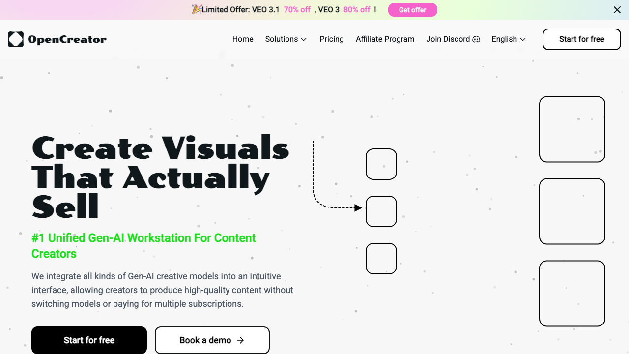 open creator screenshot