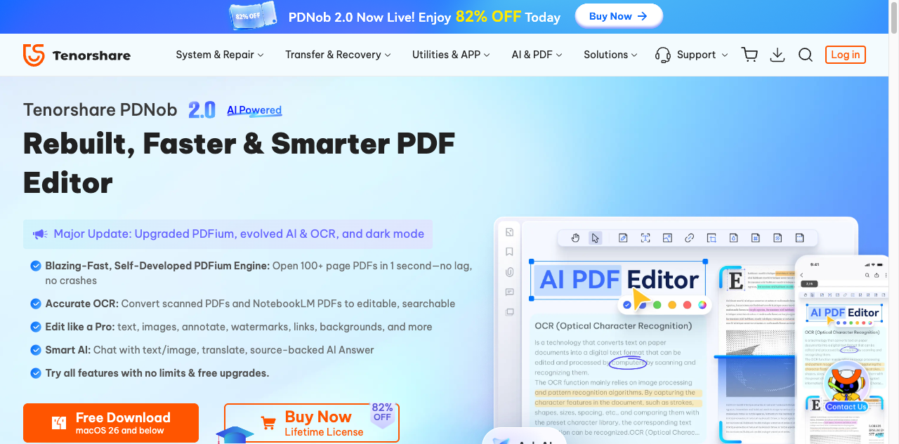 PDNob PDF Editor screenshot