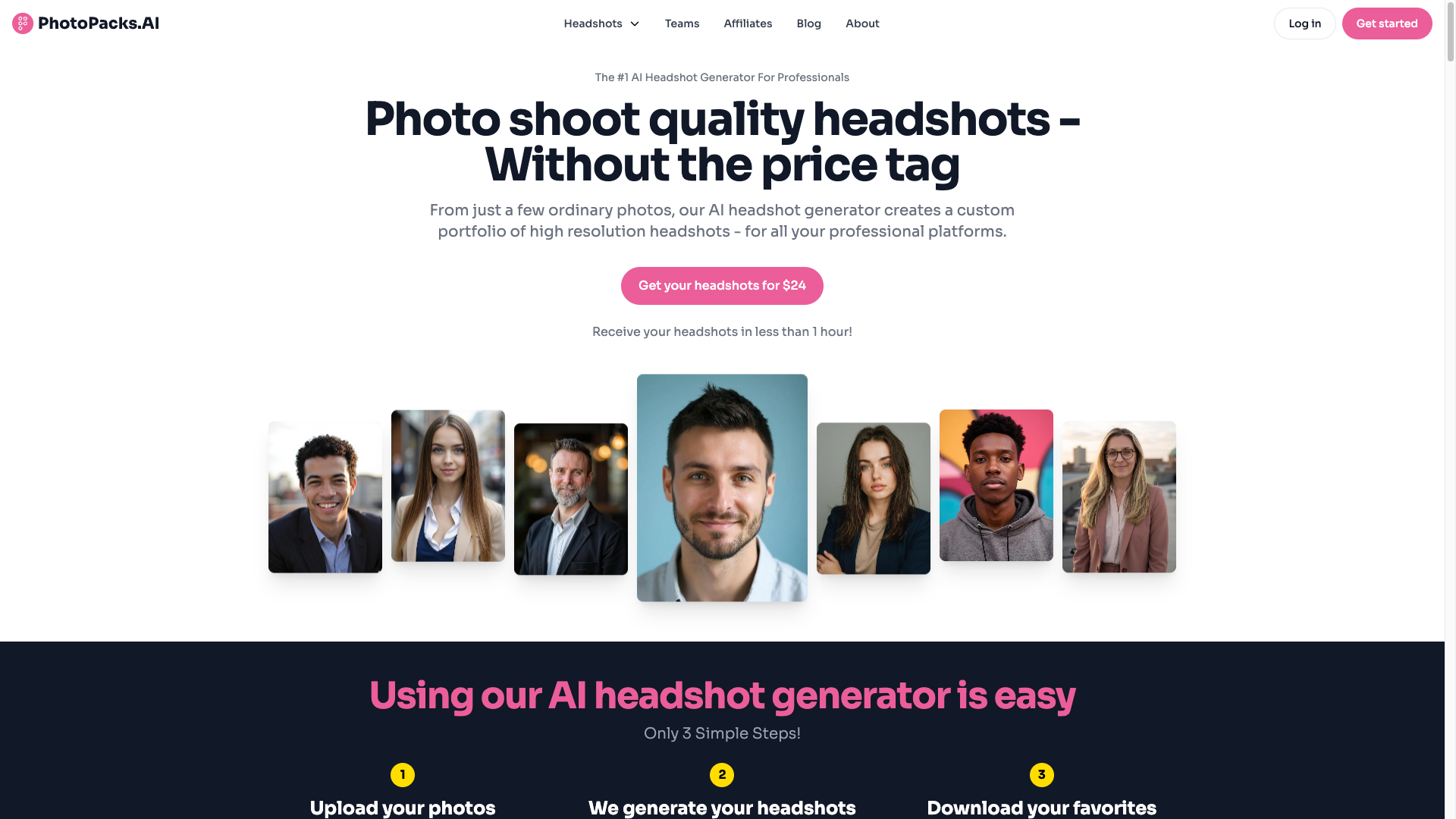 PhotoPacks.AI screenshot