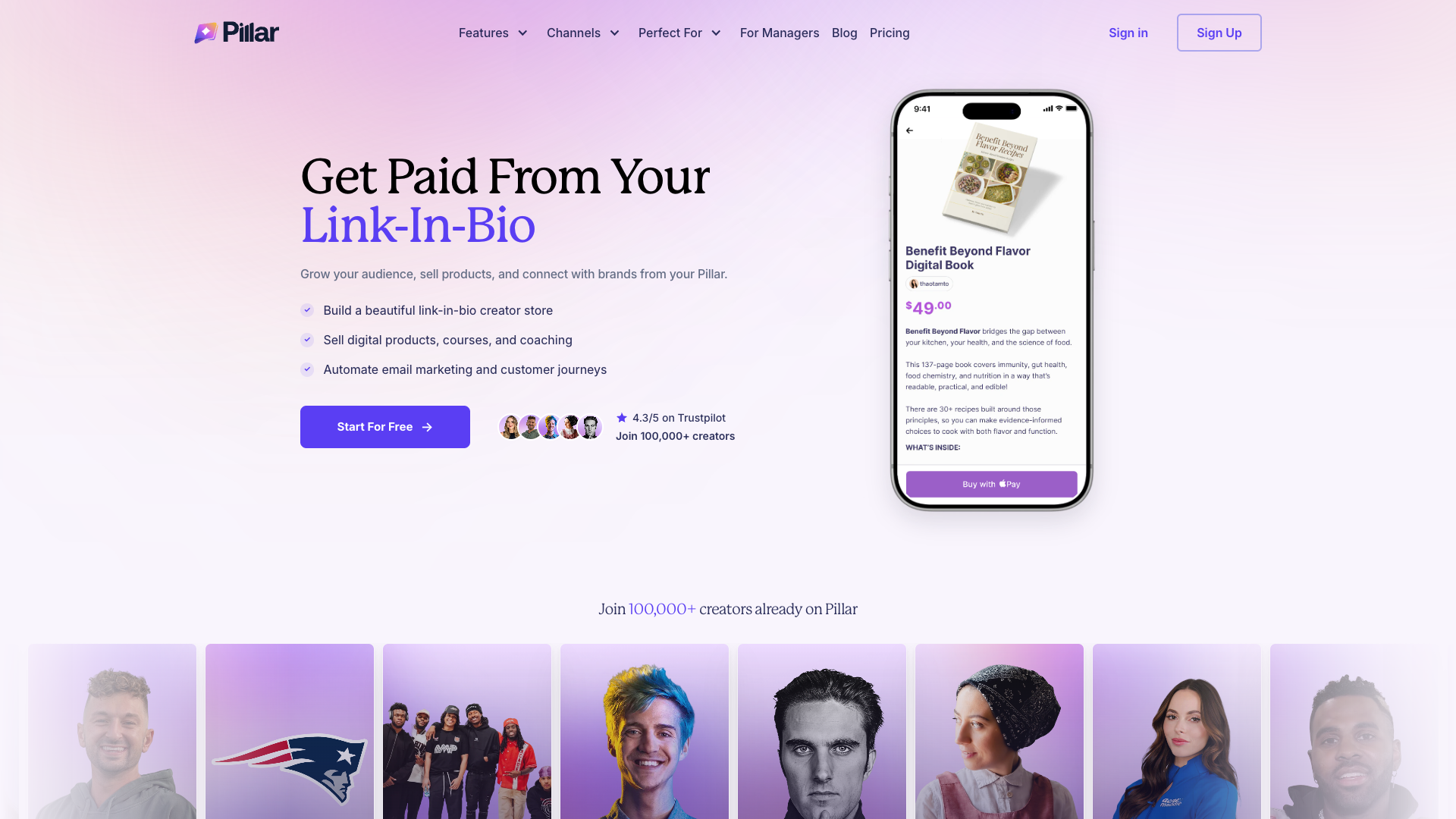 Pillar screenshot