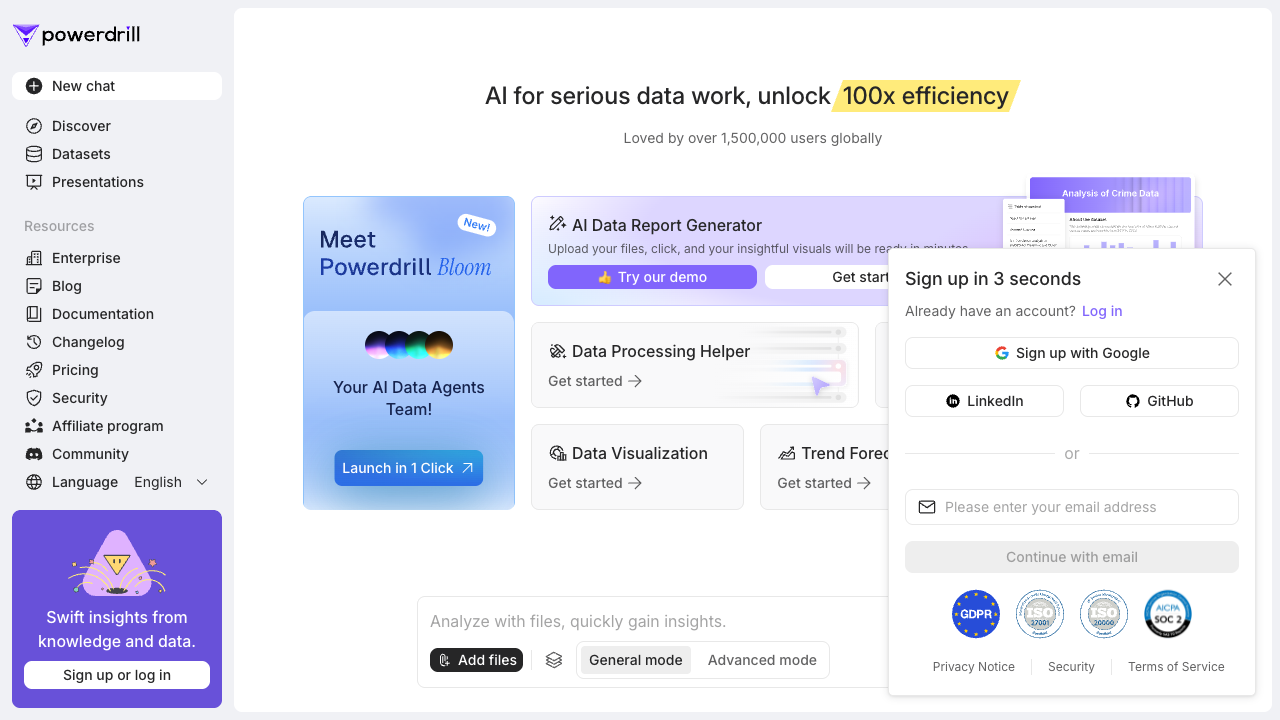 Powerdrill Bloom screenshot