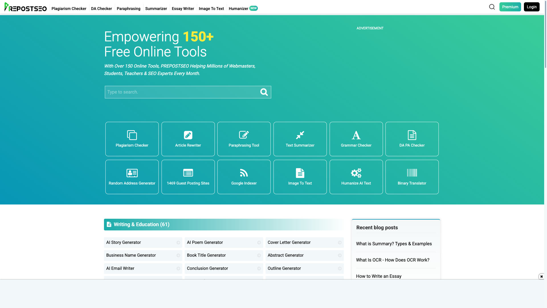 Prepostseo screenshot