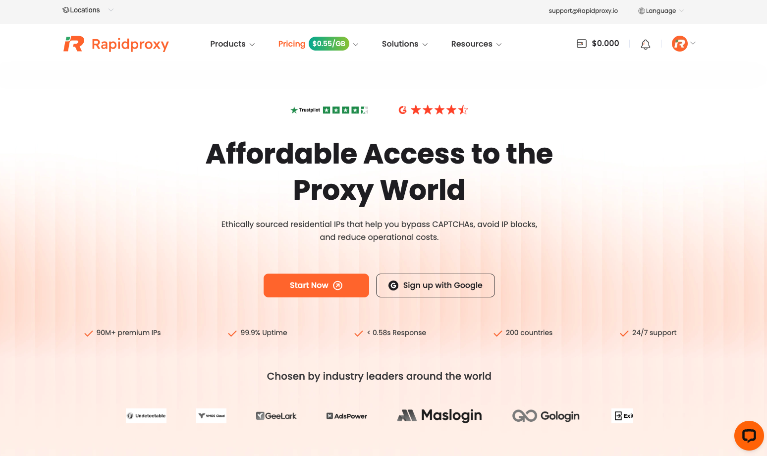 Rapidproxy screenshot