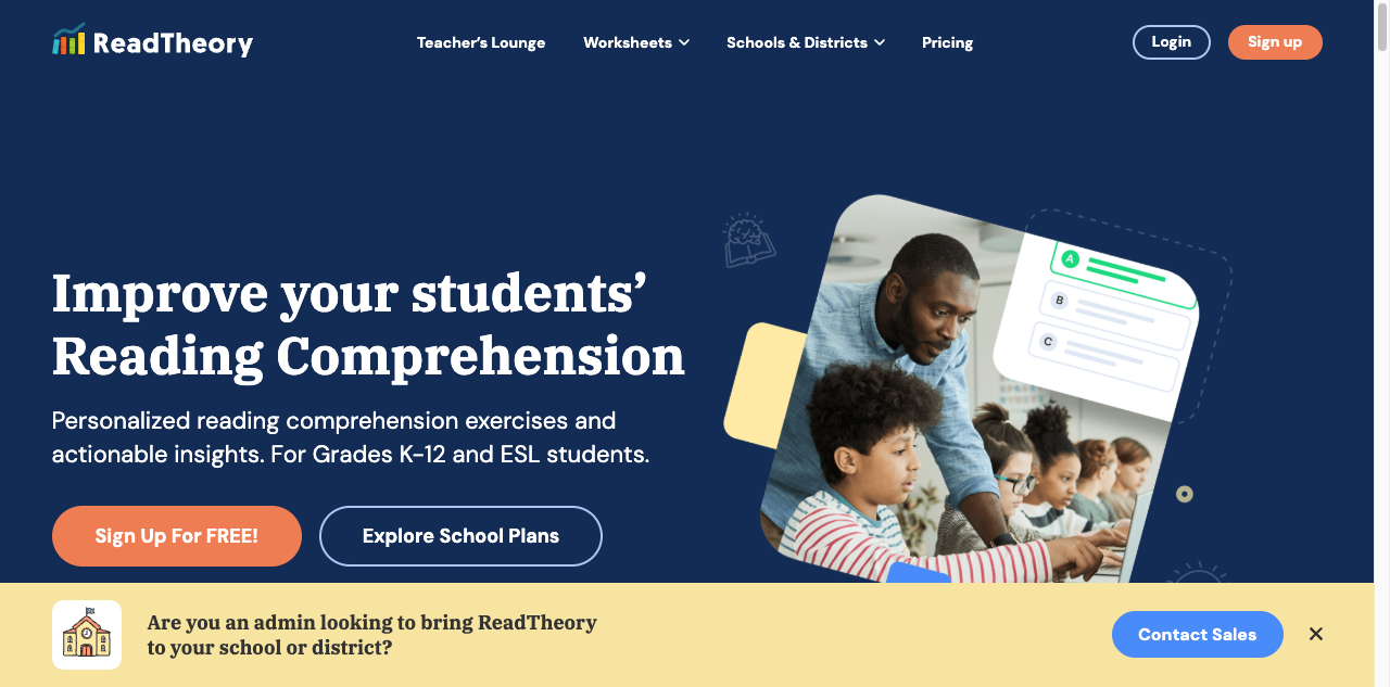 ReadTheory screenshot