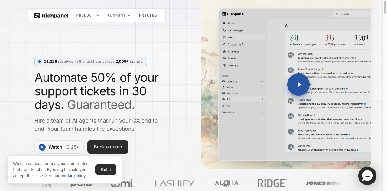 Richpanel screenshot