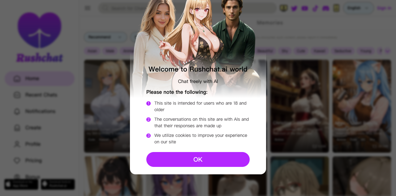 Rushchat.AI screenshot