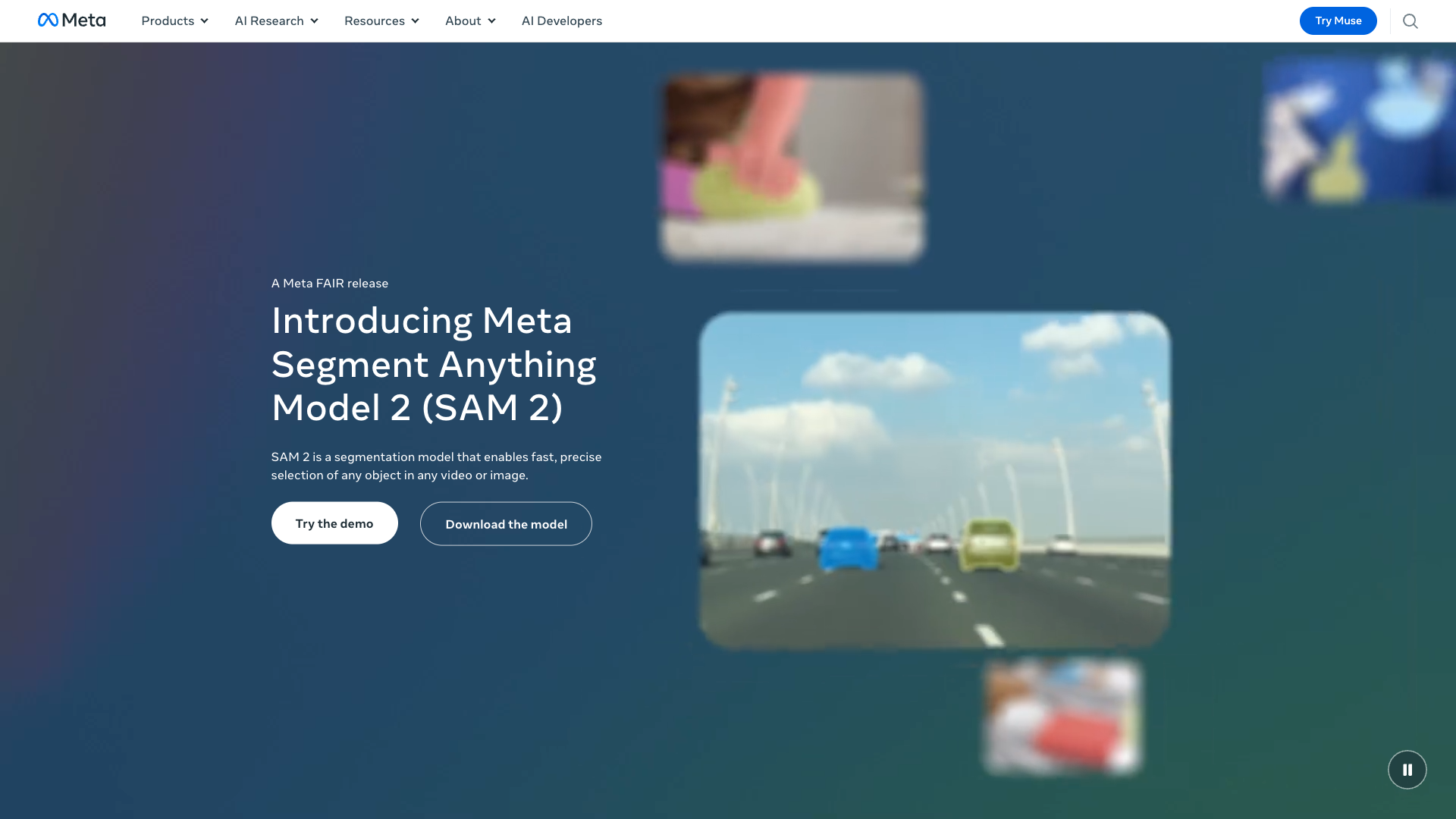 SAM 2 screenshot