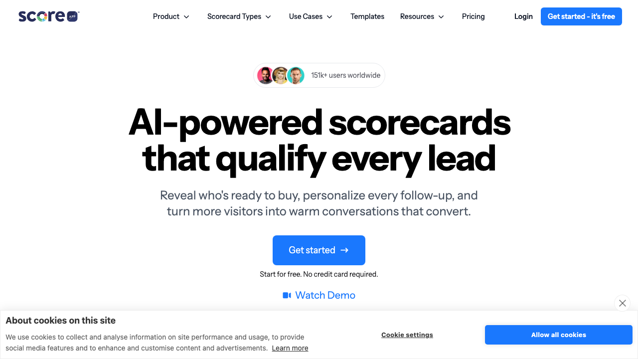 ScoreApp screenshot