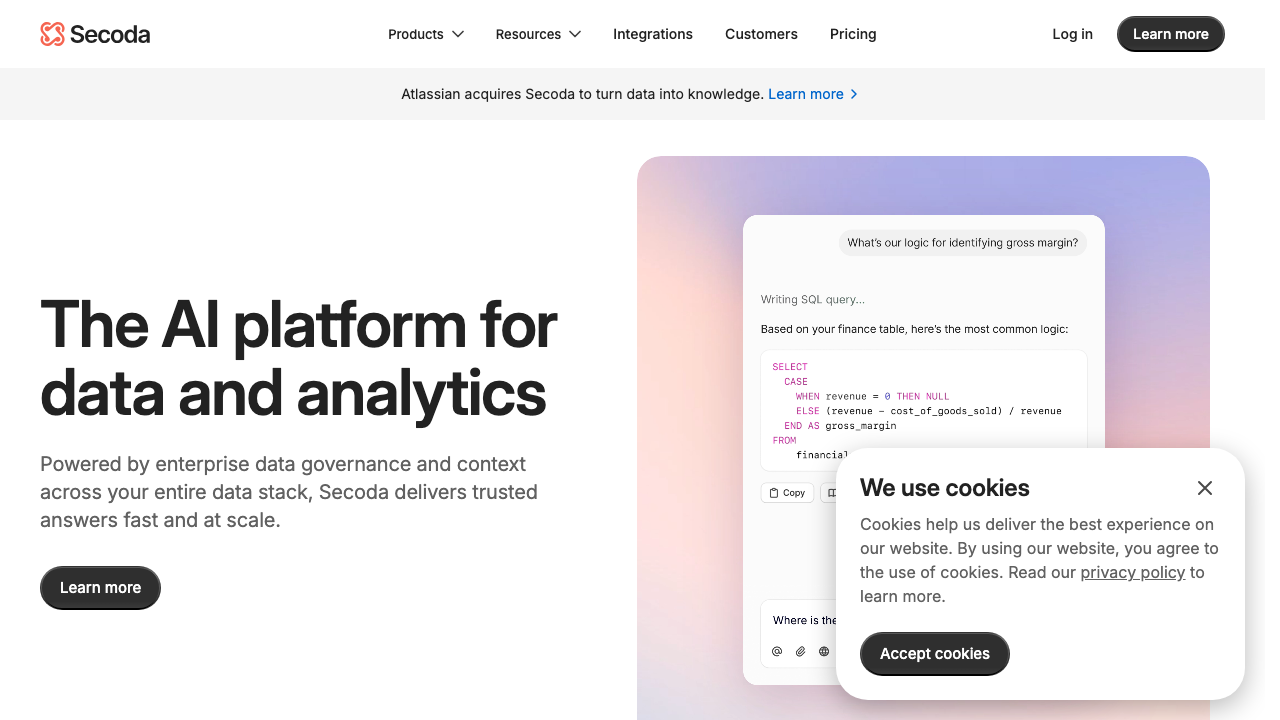 Secoda screenshot