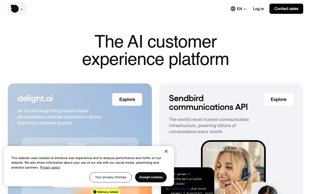 Sendbird screenshot