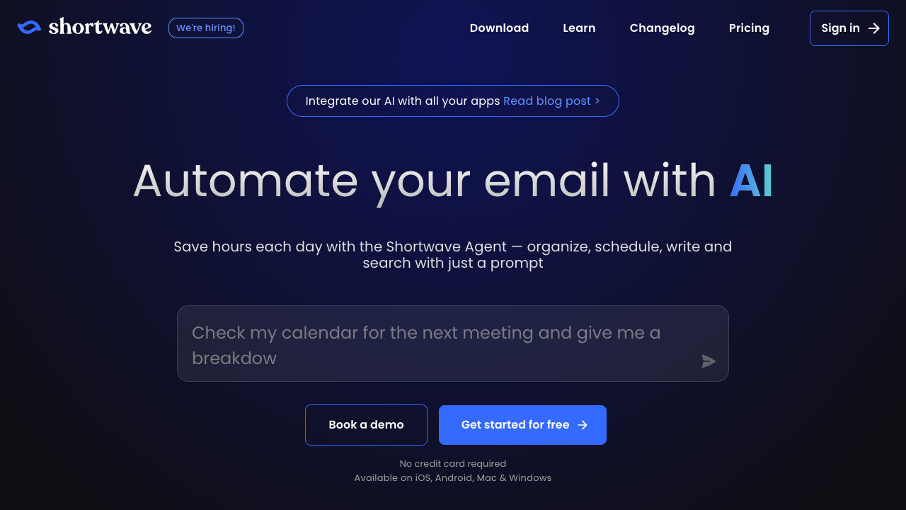 Shortwave screenshot