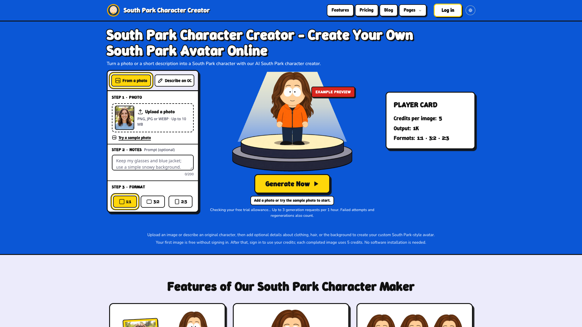 South Park Character Creator screenshot