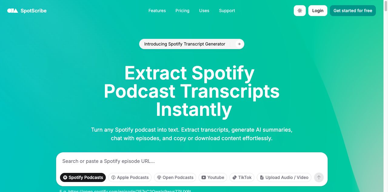 SpotScribe screenshot